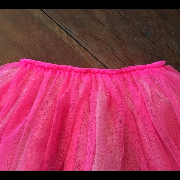 Cat & Jack Pink and Shimmering Gold Tulle Skirt-4T - Picture 4 of 8